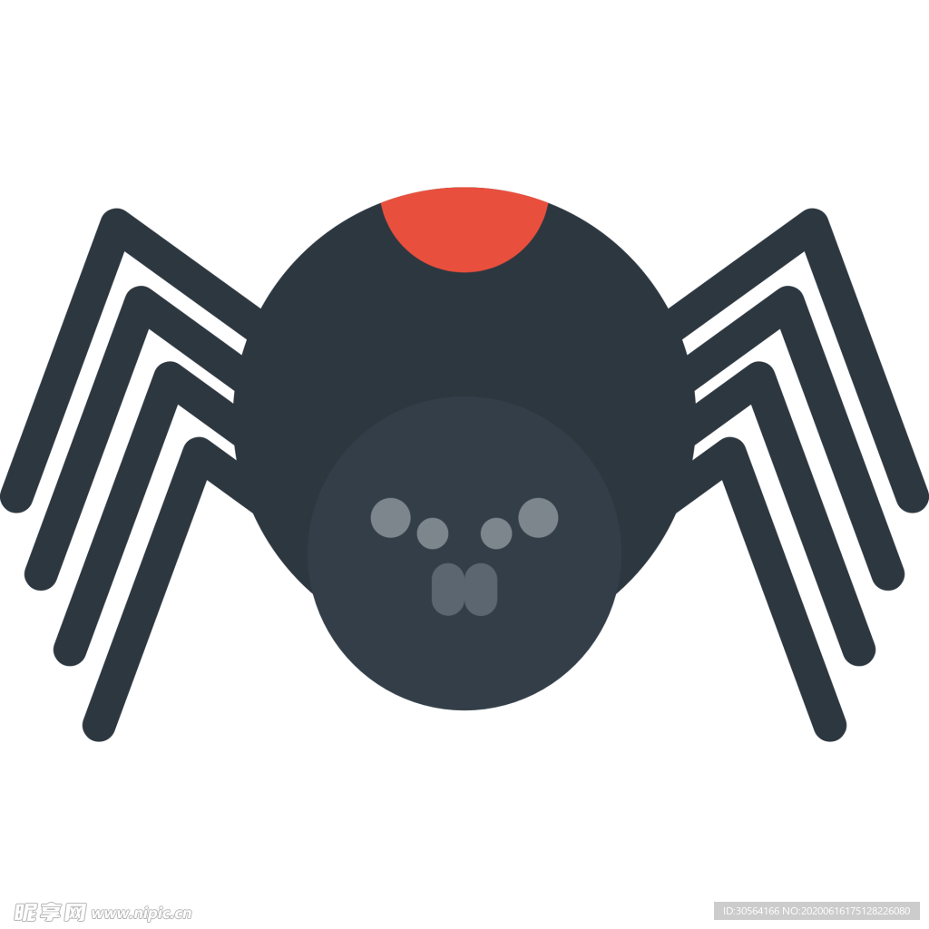 蜘蛛动物标志图形图标装饰素材