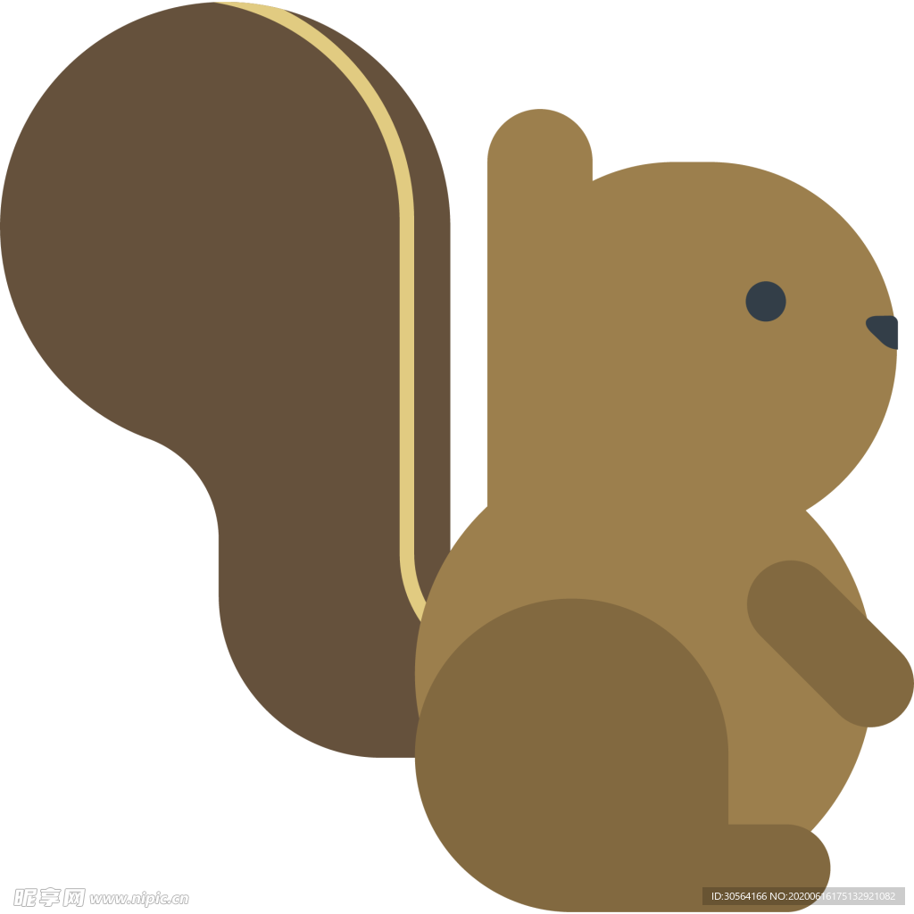 松鼠动物标志图形图标装饰素材