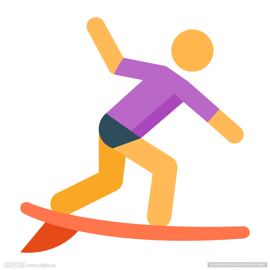 滑板运动标志图形图标装饰素材