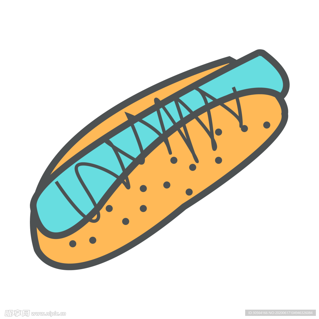 热狗工具图标图形标志素材