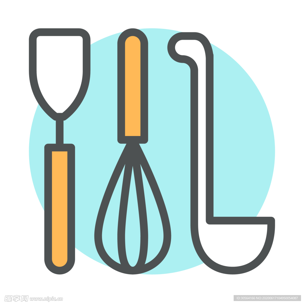 勺子工具图标图形标志素材