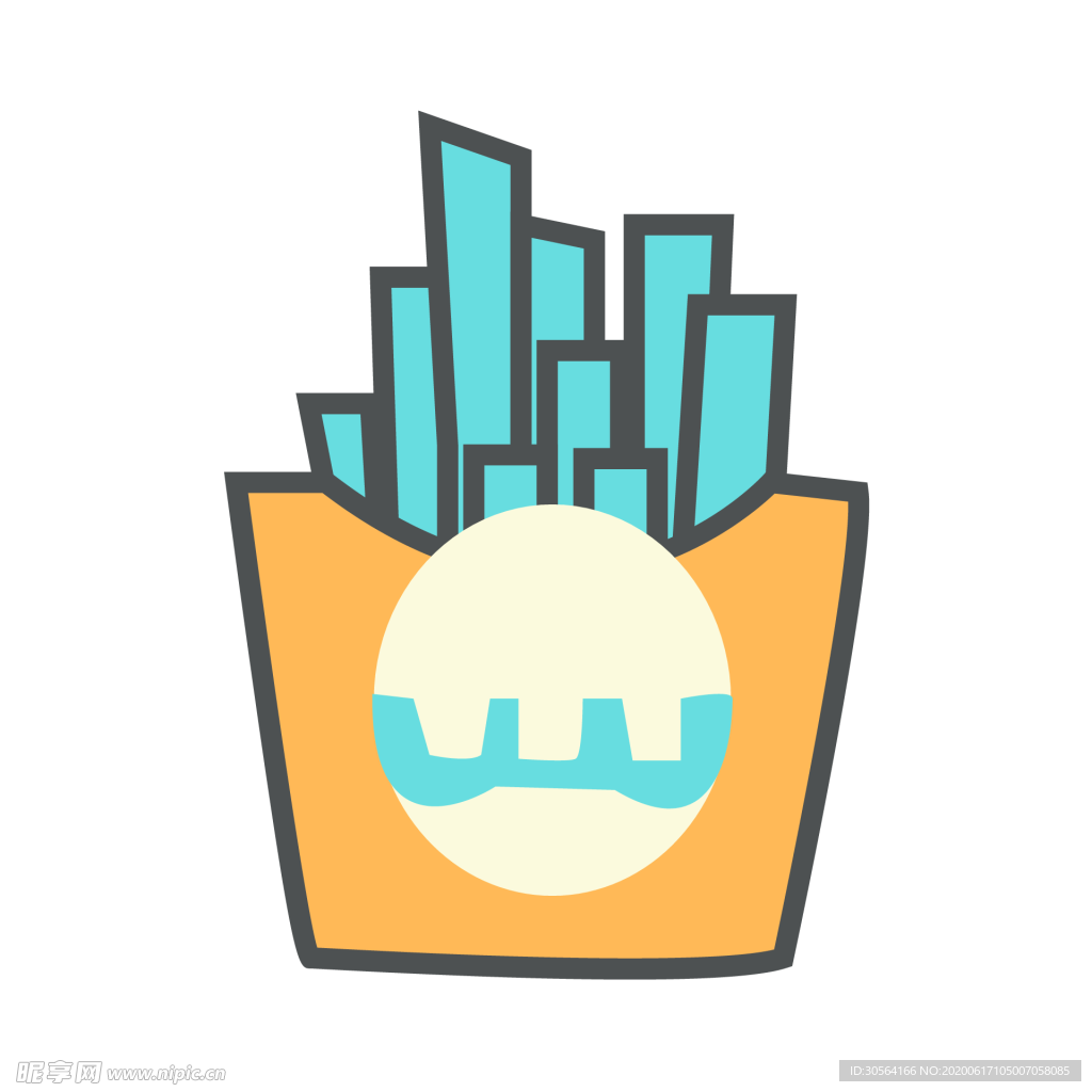 薯条工具图标图形标志素材