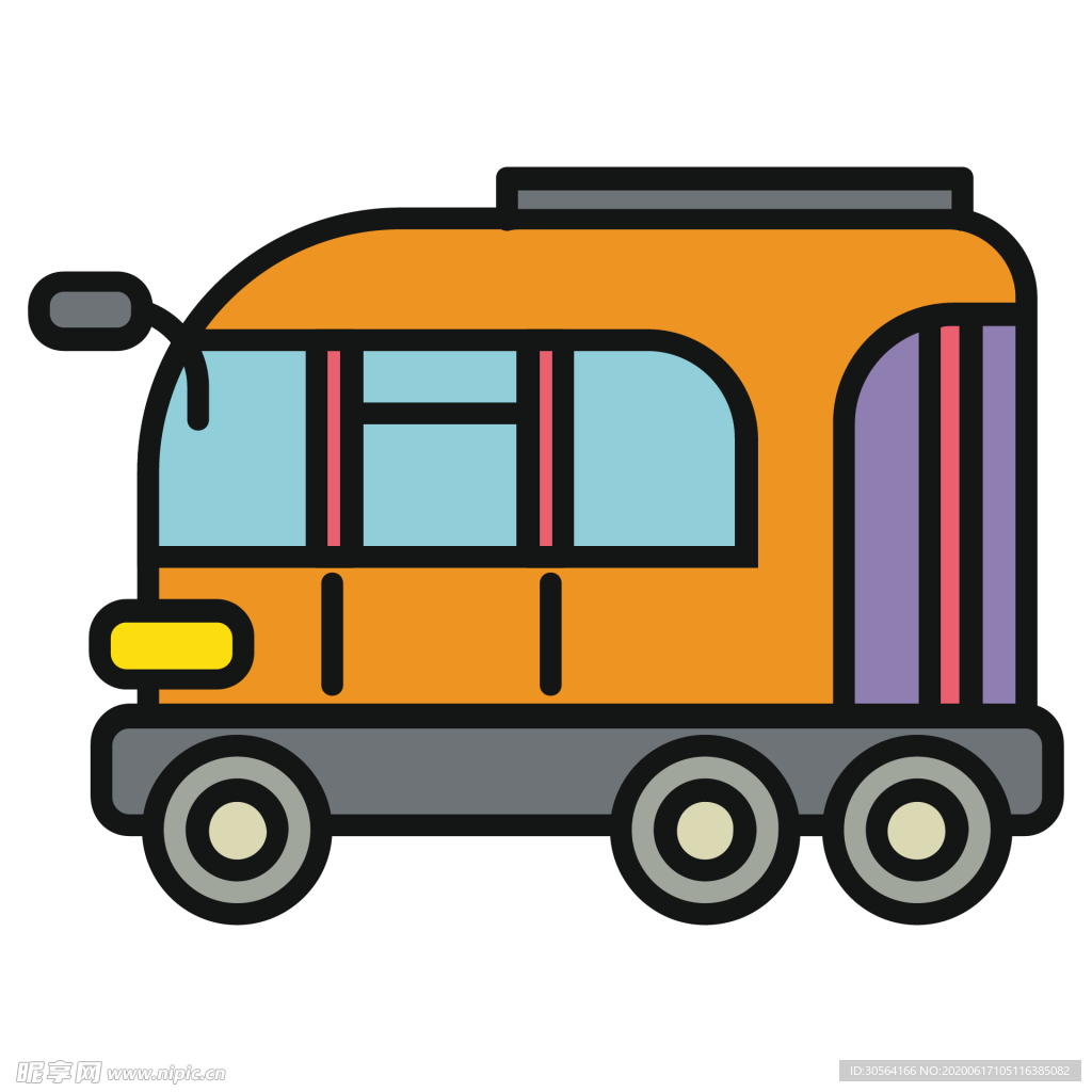 客车工具图标图形标志素材