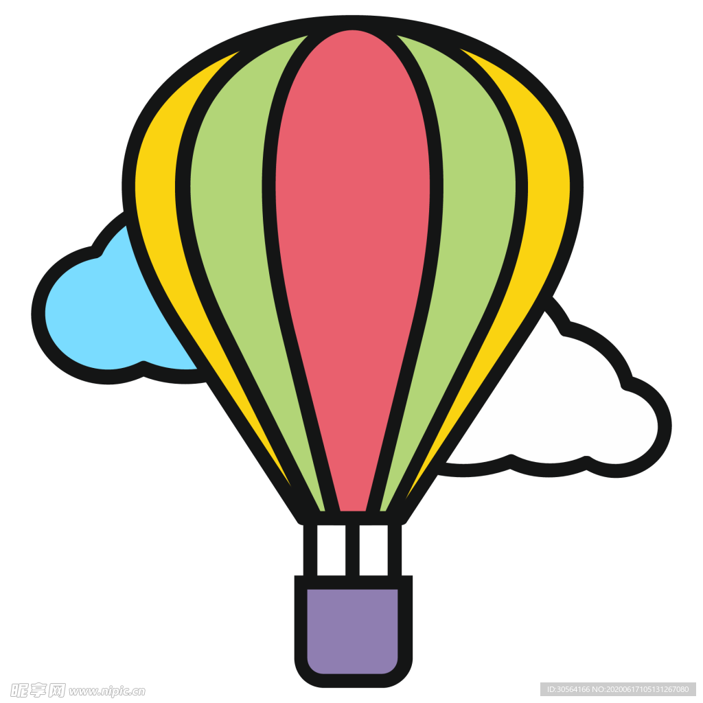 热气球工具图标图形标志素材