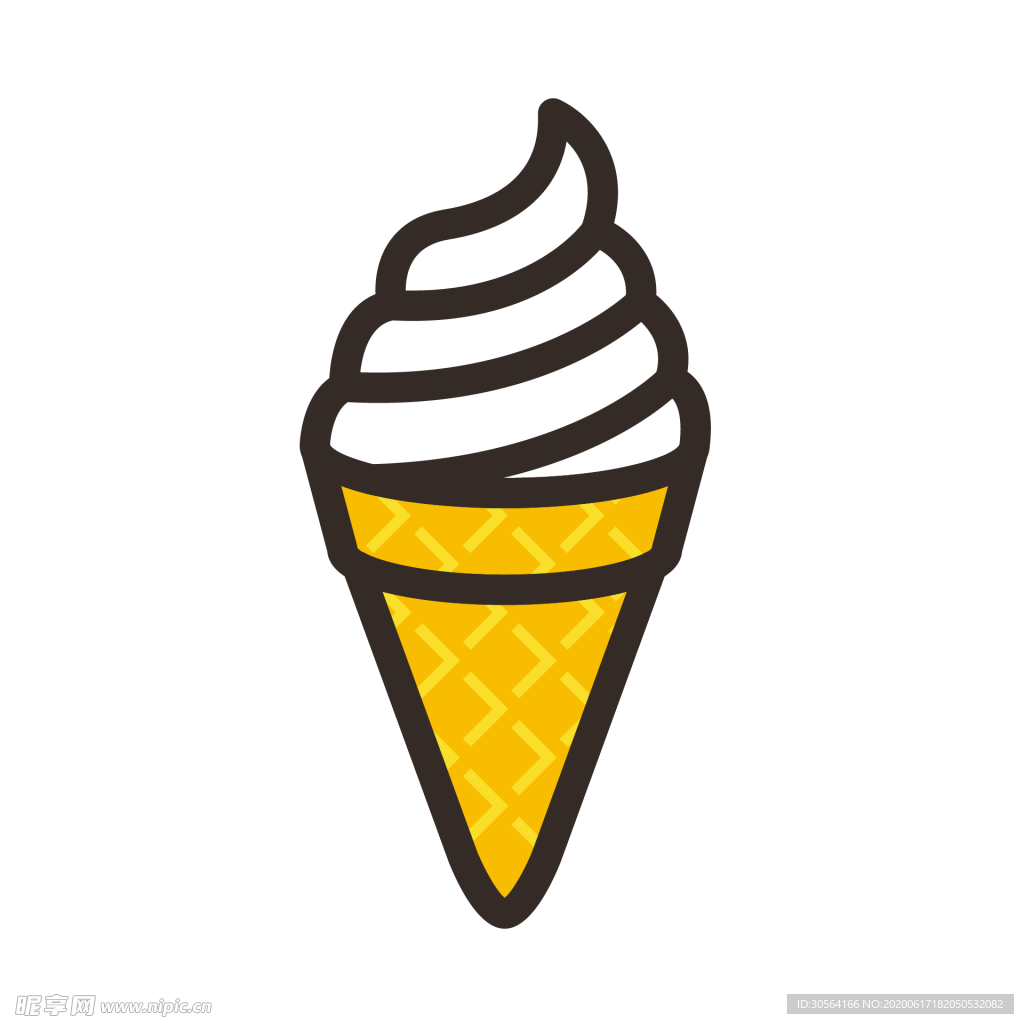 冰淇淋图形标志图标装饰素材