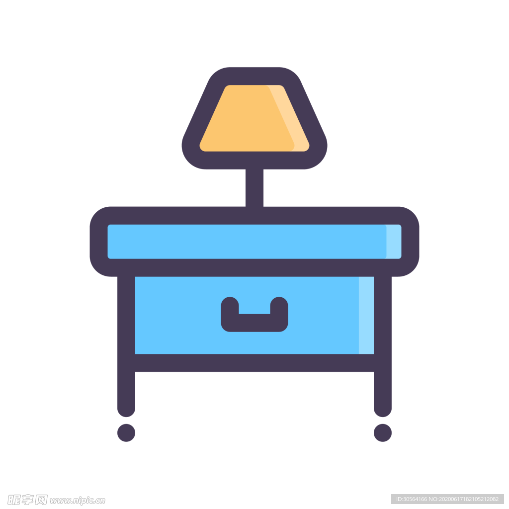 台灯家具图形标志图标装饰素材