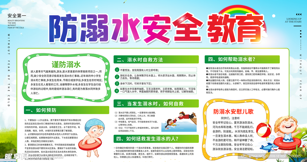 防溺水展板
