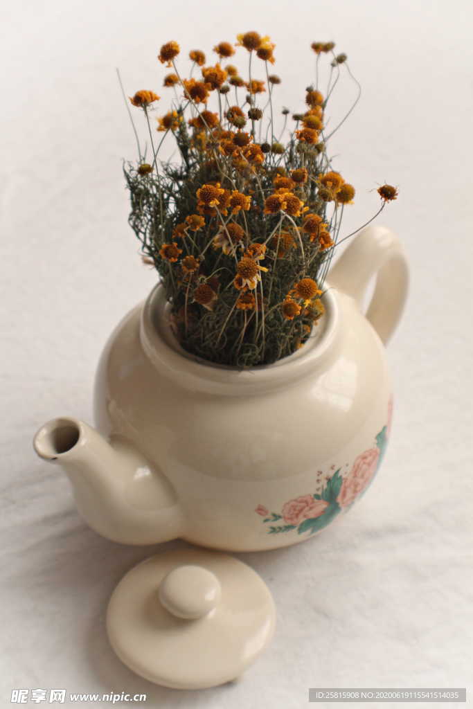 干花捧花瓶花插花图片