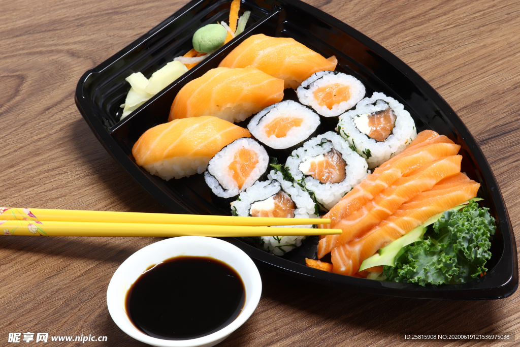 寿司料理海鲜美味图片