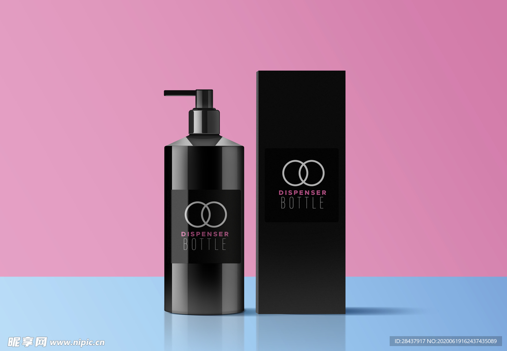 沐浴露包装样机