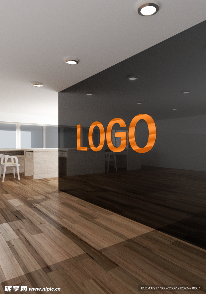 墙面 立体 样机 室内