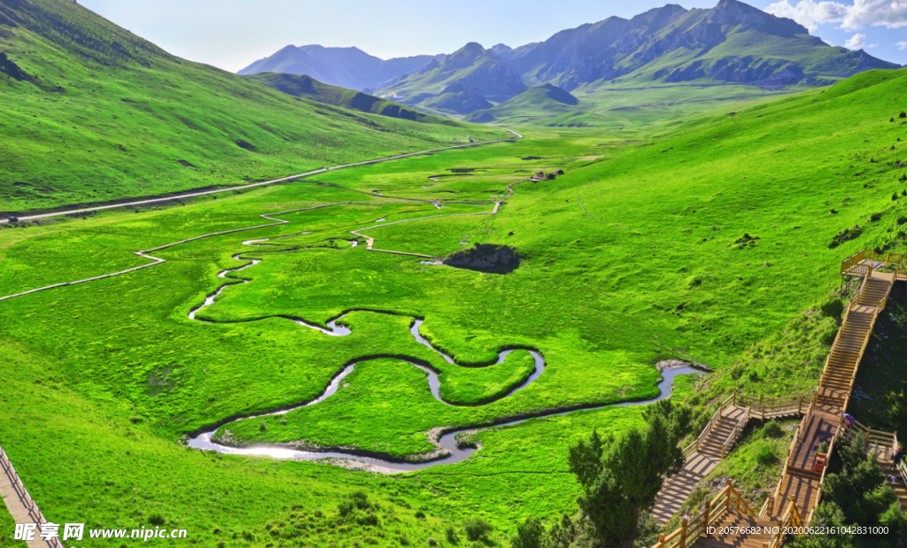 若尔盖九曲温泉河