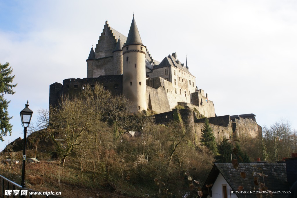 卢森堡城堡古堡建筑图片