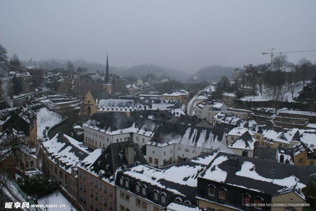 卢森堡城堡古堡建筑图片