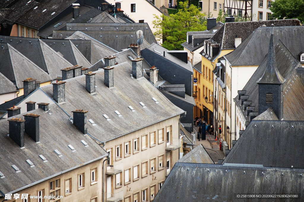 卢森堡城堡古堡建筑图片