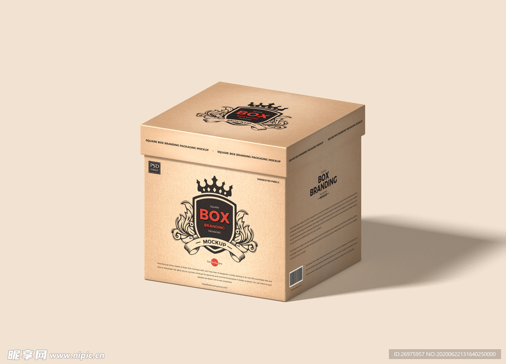 方盒包装样机