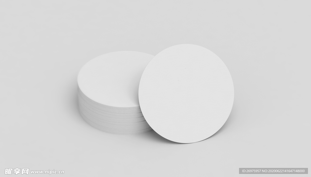 圆形商业卡片样机