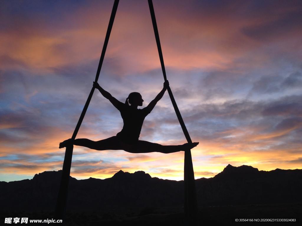 瑜伽健身运动美体休闲背景素材