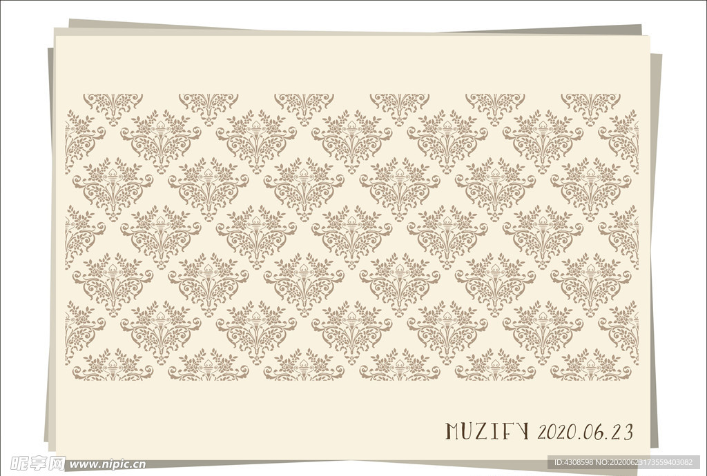 欧式花纹墙纸底纹