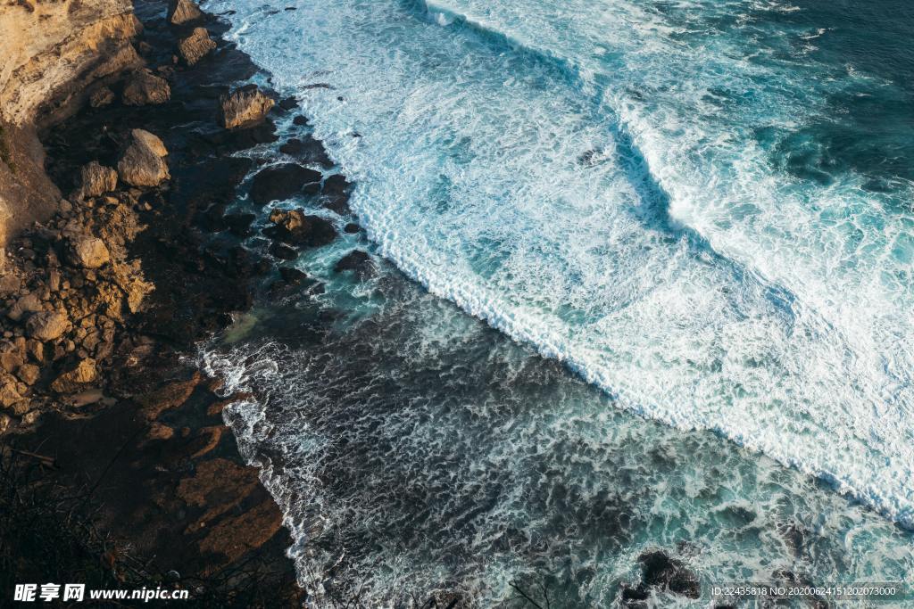 海浪 浪花 礁石