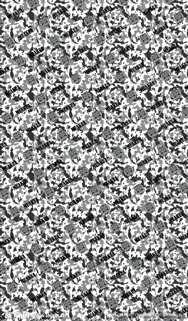 大牌迷彩老虎头