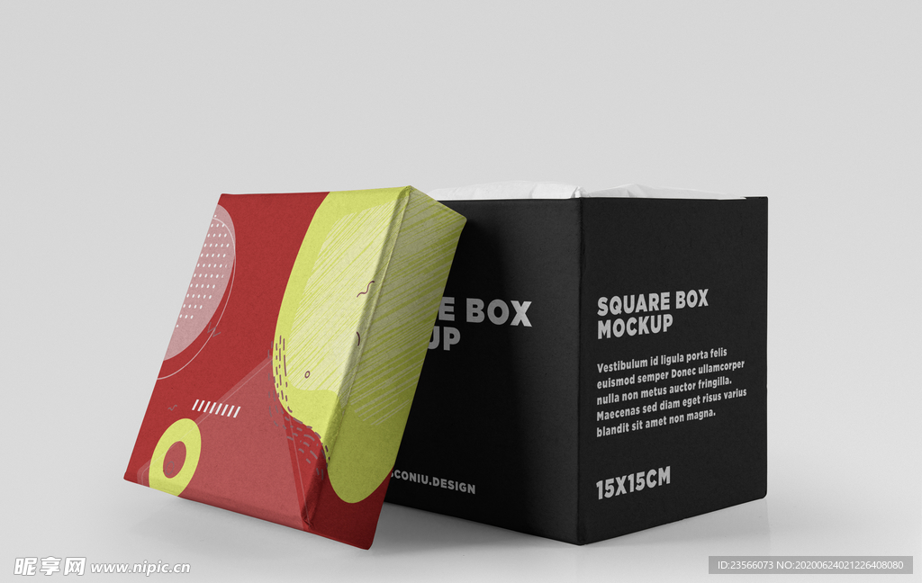 包装盒子展示效果图