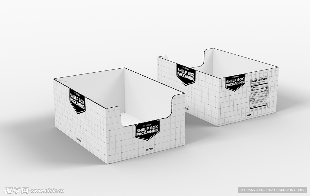 包装盒子展示效果图