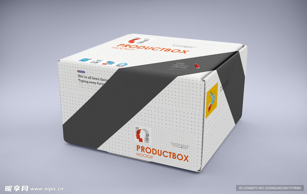 包装盒子展示效果图