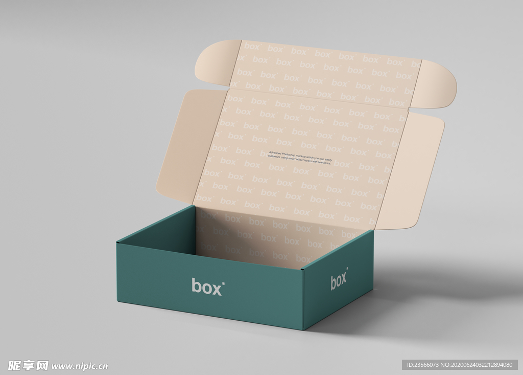 包装盒子展示效果图