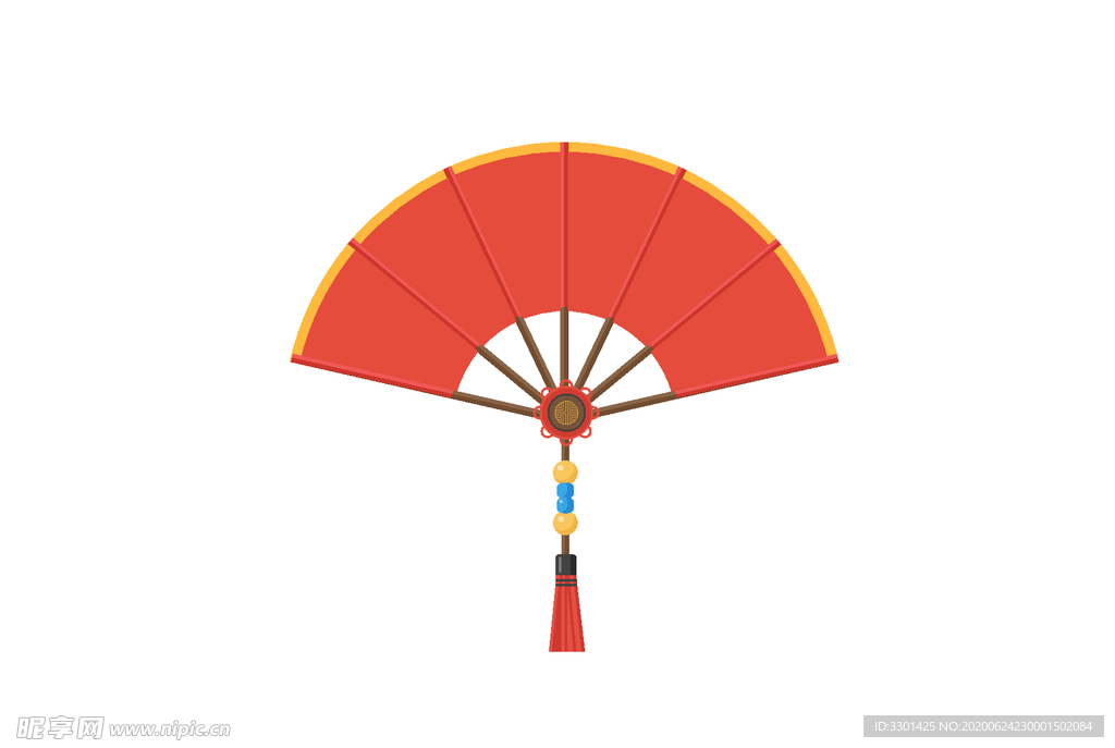 国潮中国风扇子