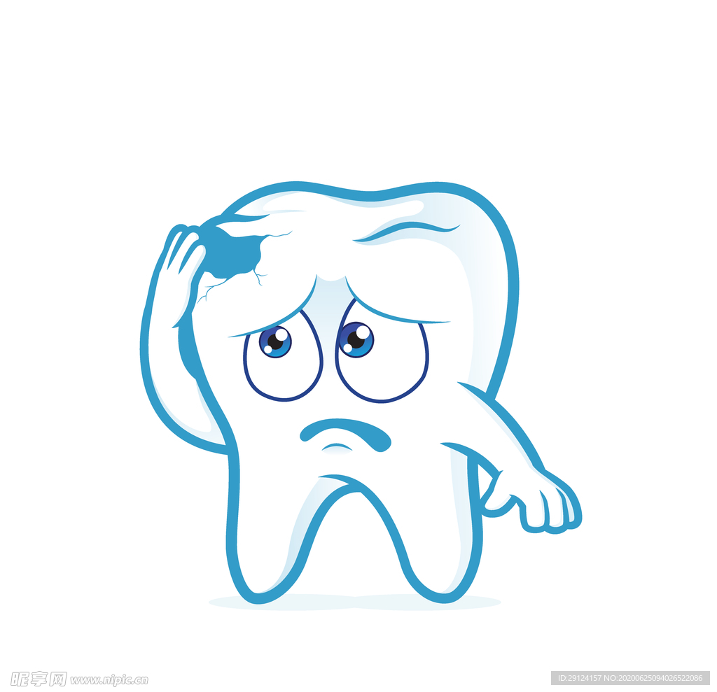 卡通牙齿