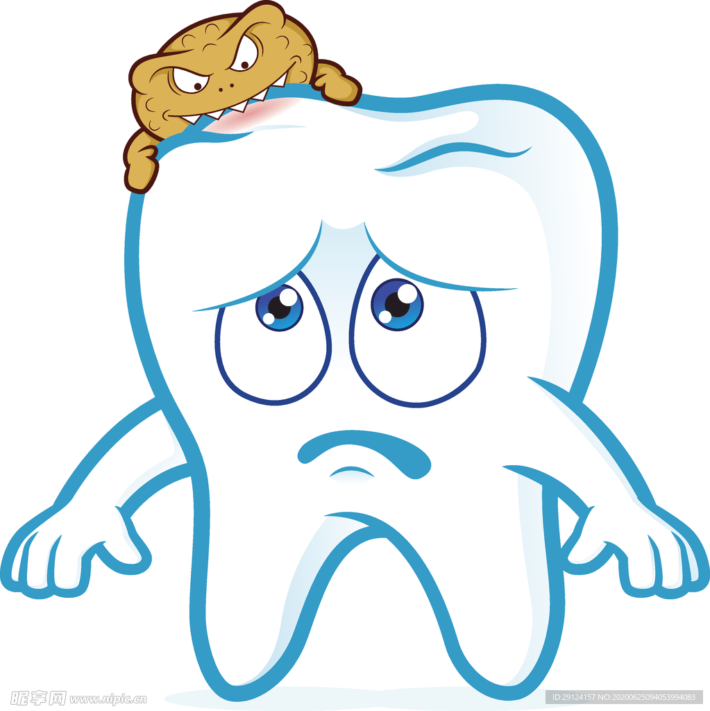 卡通牙齿