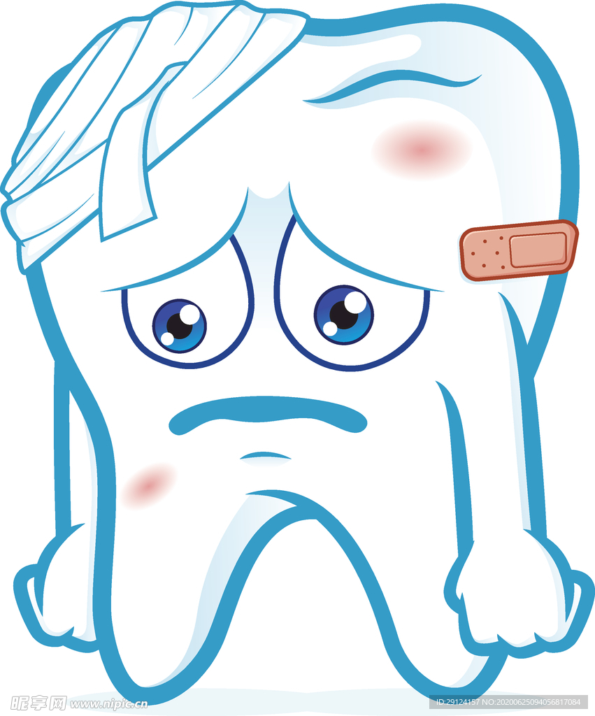 卡通牙齿