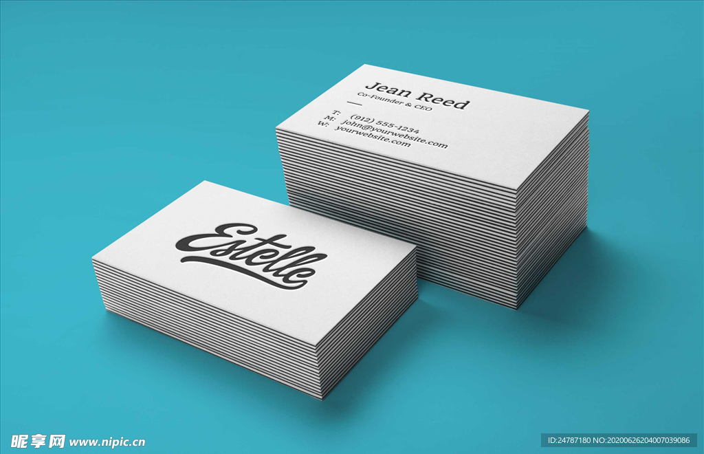 名片样机效果图