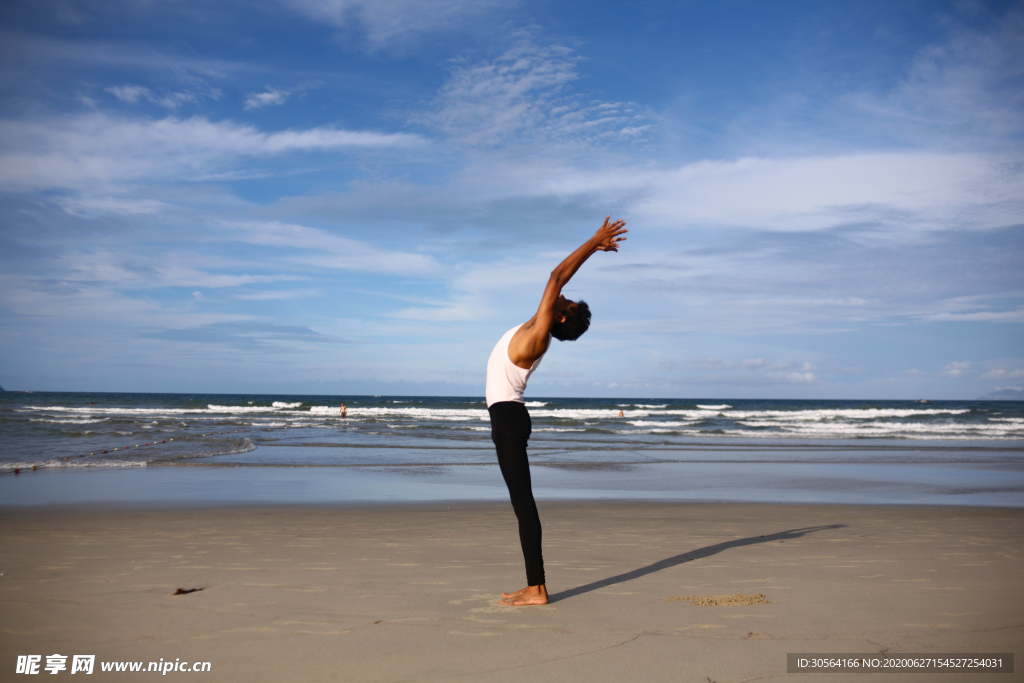 瑜伽运动健身柔美背景素材