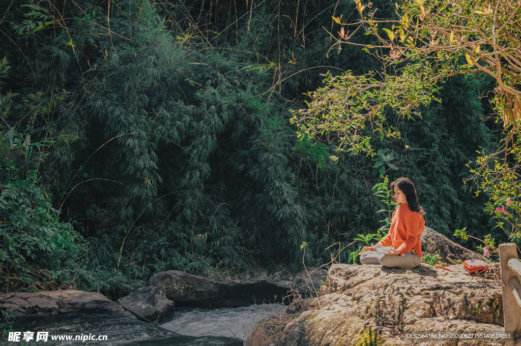 瑜伽运动健身柔美背景素材