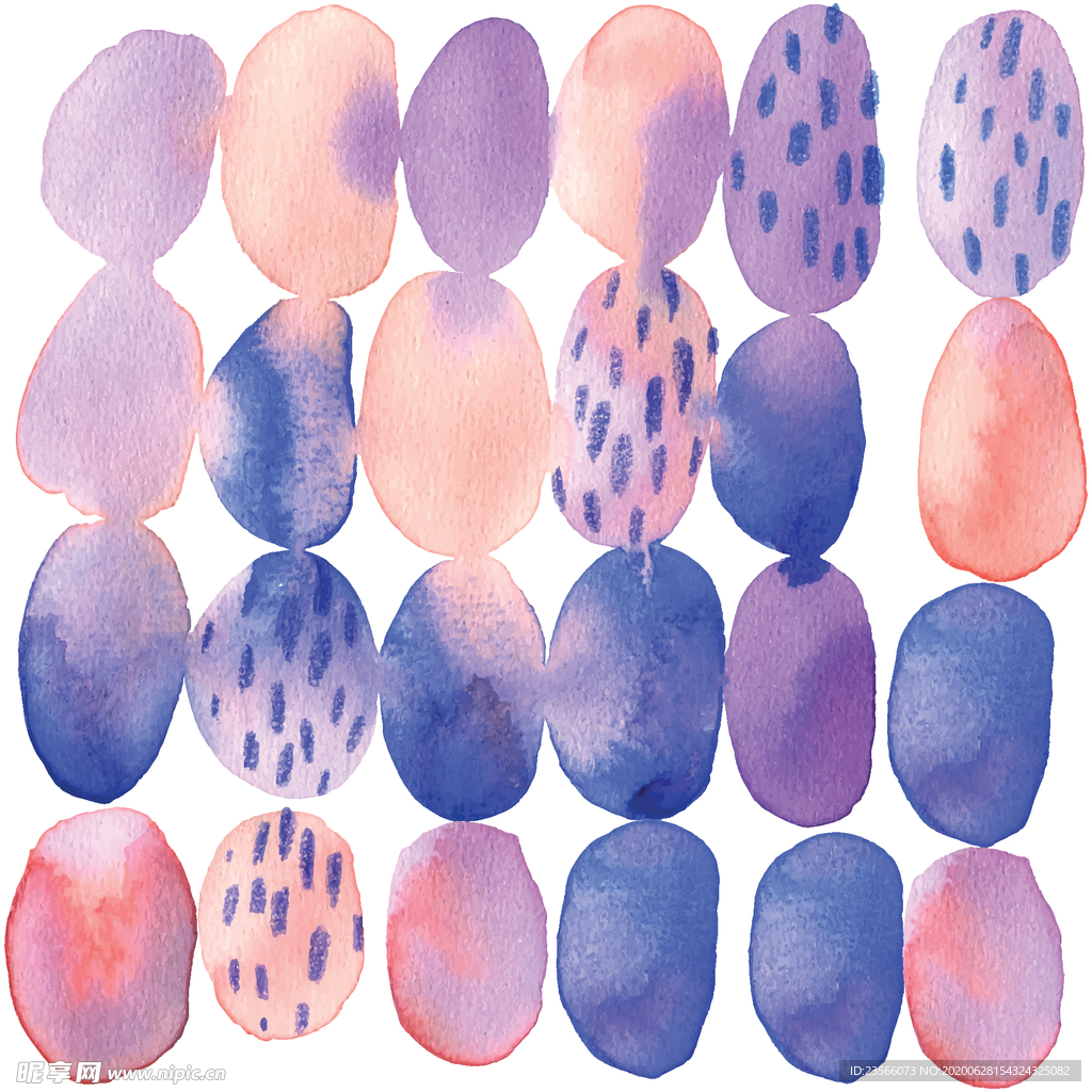 抽象水彩涂鸦装饰画