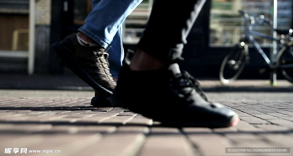 高清行人走路的视频