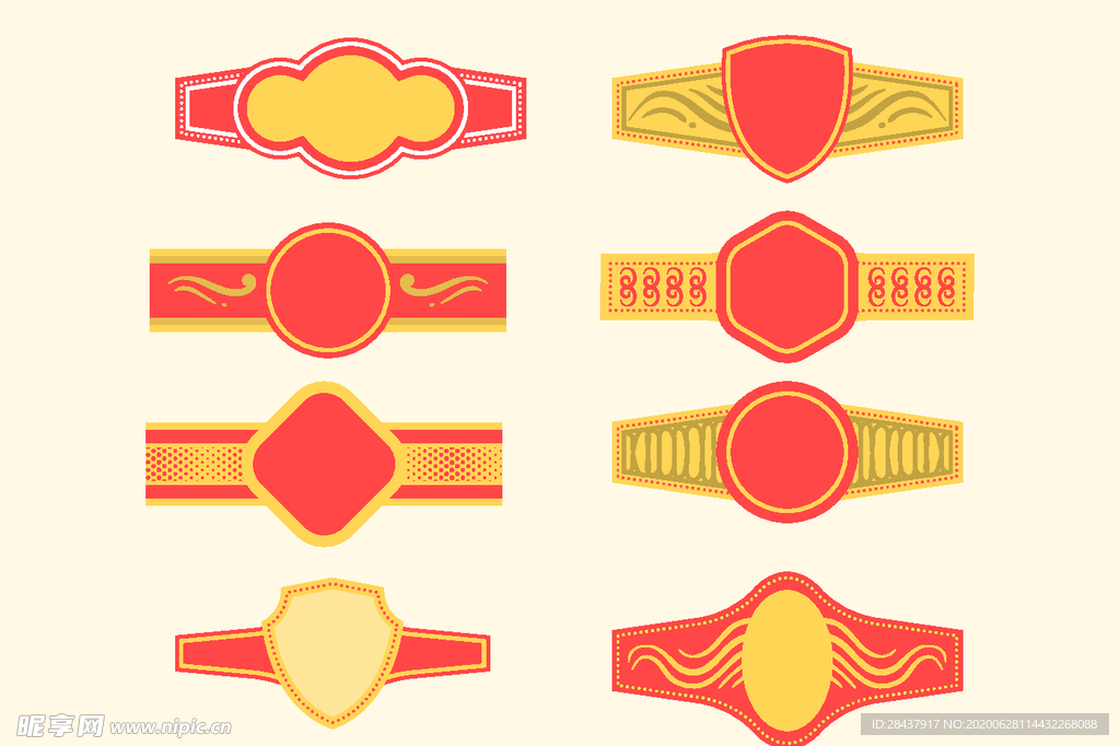 矢量标签素材