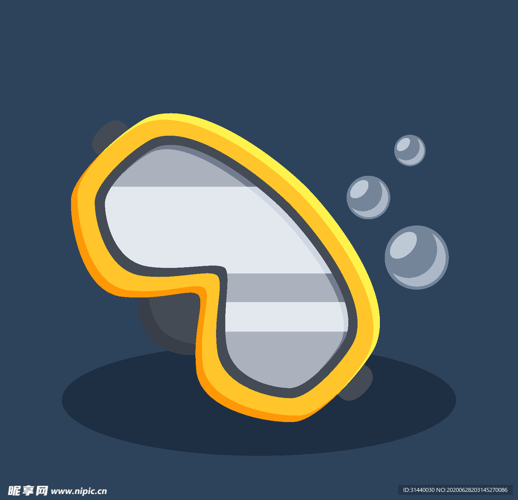 卡通潜水镜