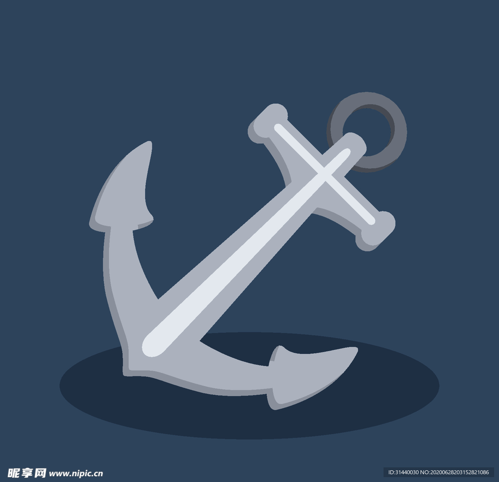 卡通船锚