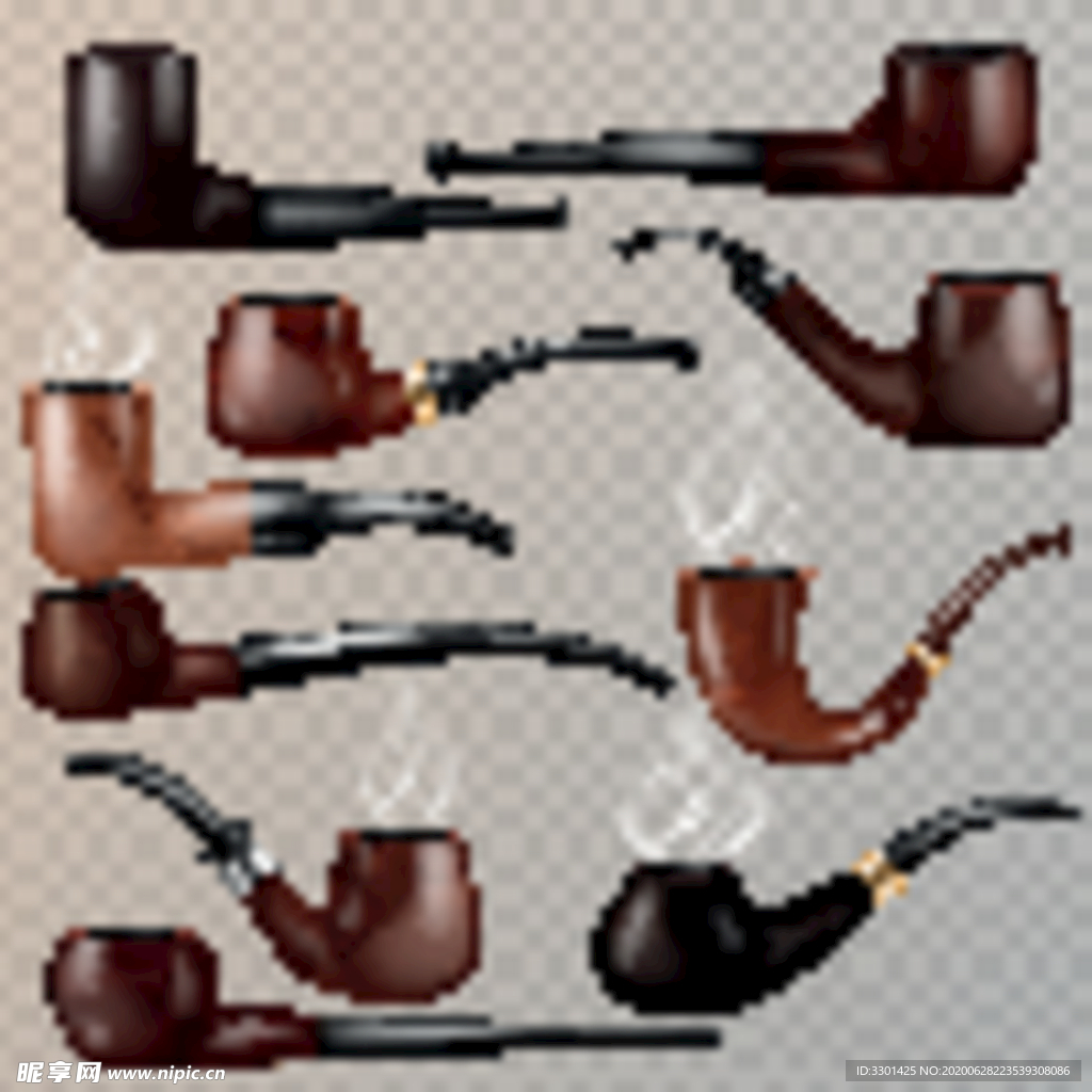 烟斗矢量素材