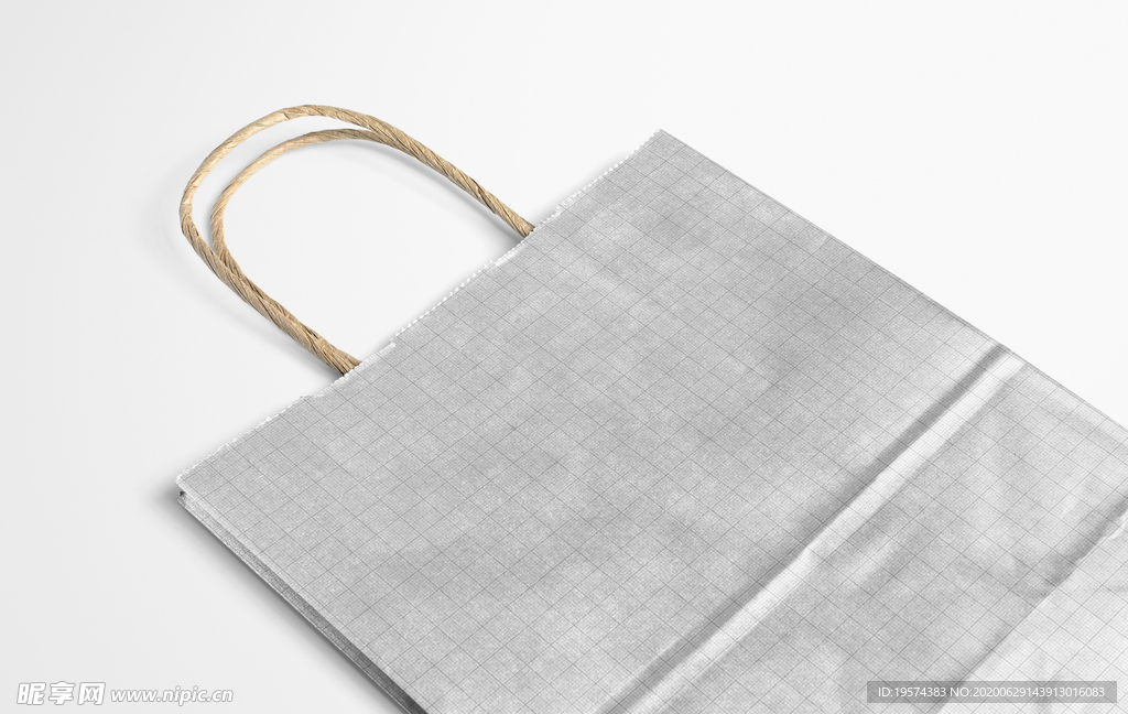 金属牛皮纸购物袋样机