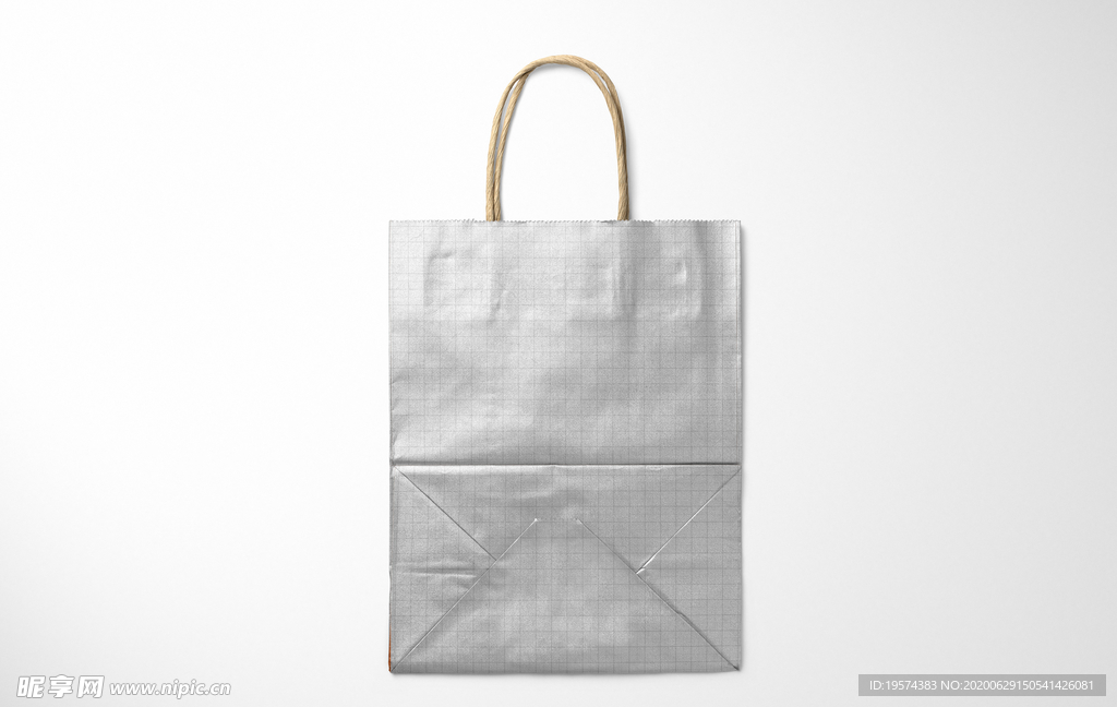 金属牛皮纸购物袋样机