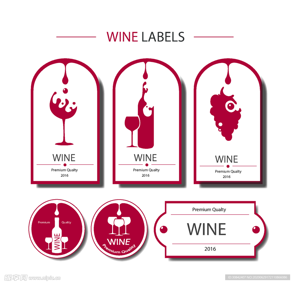 创意葡萄酒标签