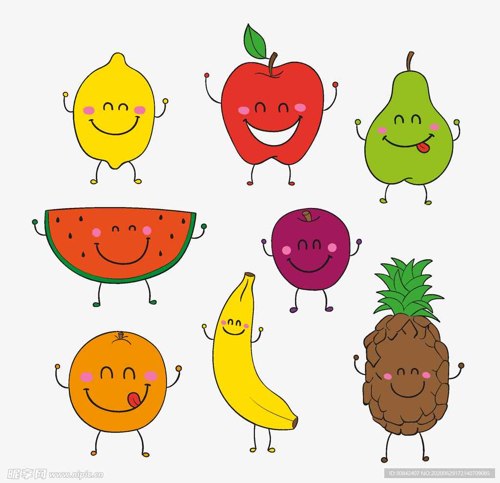 卡通水果