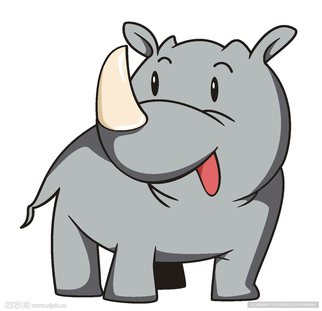 卡通犀牛