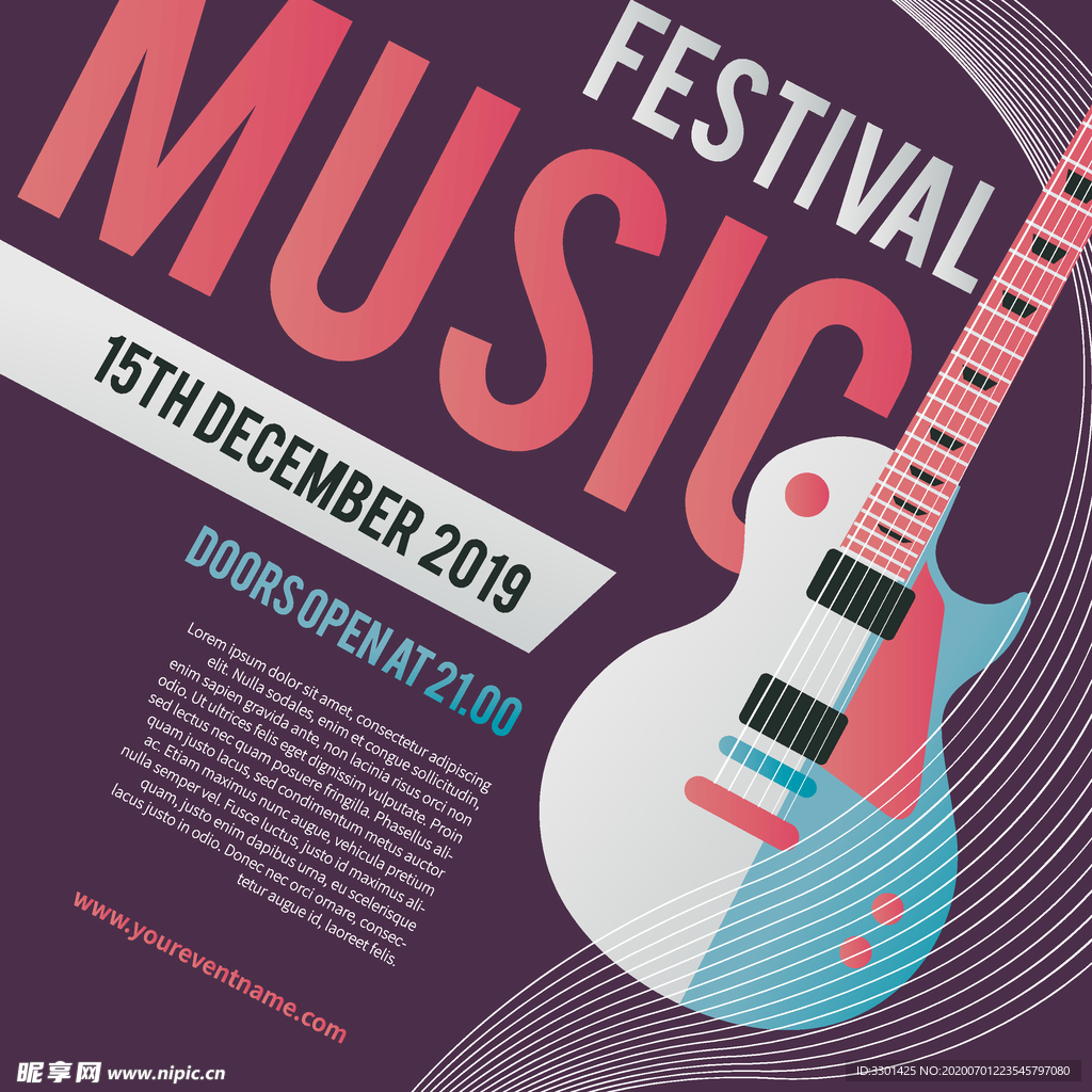音乐节海报POP