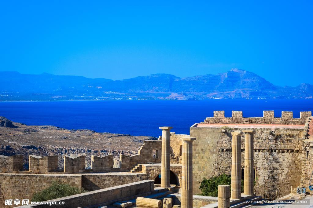 海边的古建筑群