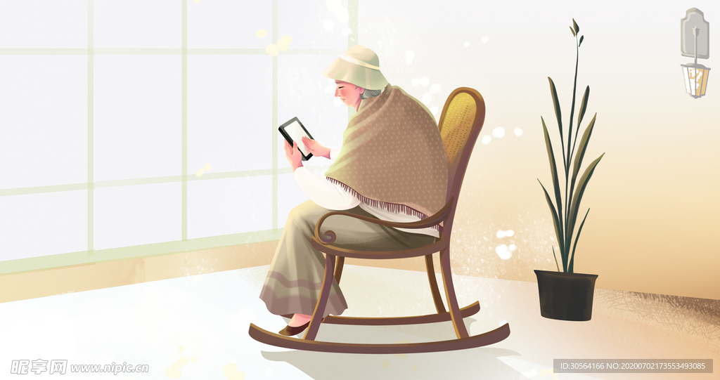 母亲节插画卡通清新背景素材